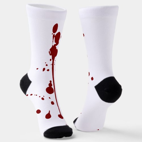 FUNNY Fun Blood Socks