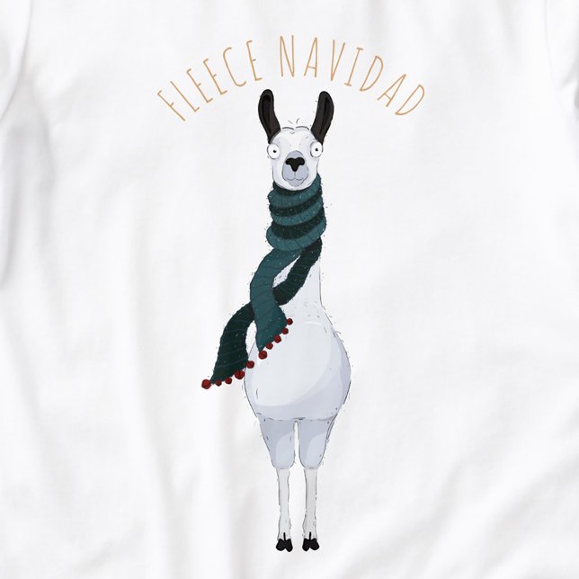 Funny Fun 'Fleece Navidad' Llama Pun Cartoon  Tri-Blend Shirts (Creator Uploaded)