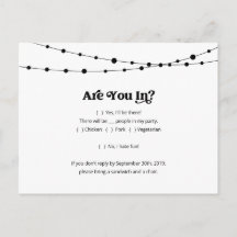 Funny & Fun RSVP Postcard