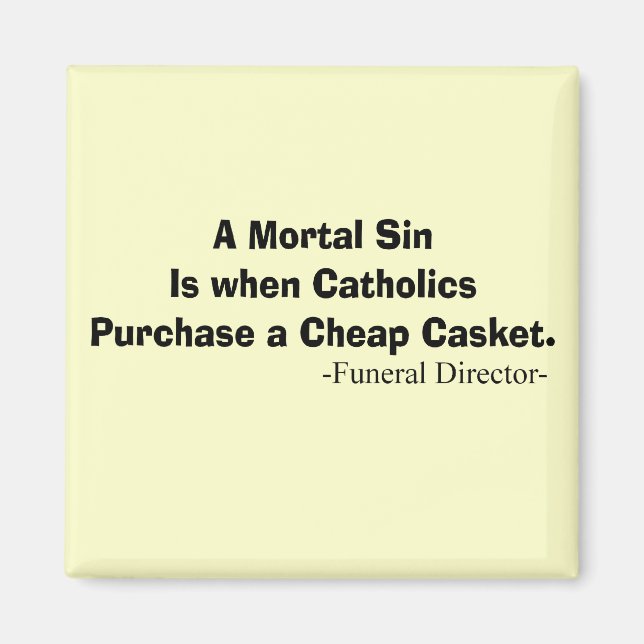 Funny Funeral Director Gifts Magnet (Front)
