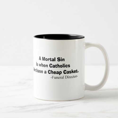 Funny Funeral Director Gifts Two_Tone Coffee Mug