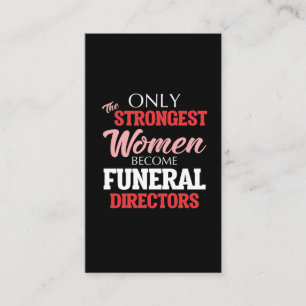 Funny Funeral Director Woman Mortician Mom Business Card