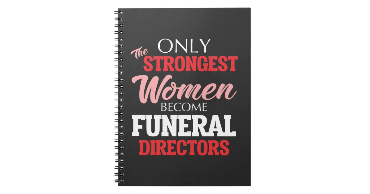 Funny Funeral Director Woman Mortician Mom Notebook | Zazzle