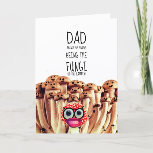 Funny Fungi Fathers Day Holiday Card