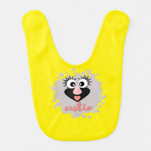 Funny funny gnome baby bib