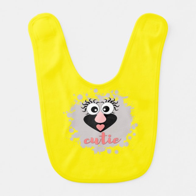 Funny funny gnome baby bib (Front)