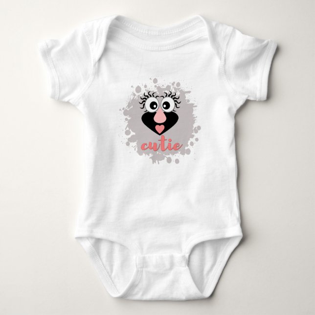 Funny funny gnome baby bodysuit (Front)