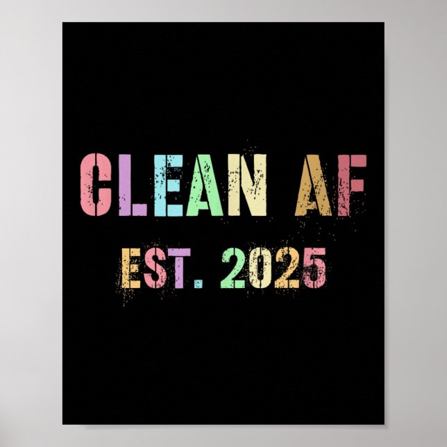 Funny Future Clean Af Est 2025 Grilling Clean Prin Poster (Front)