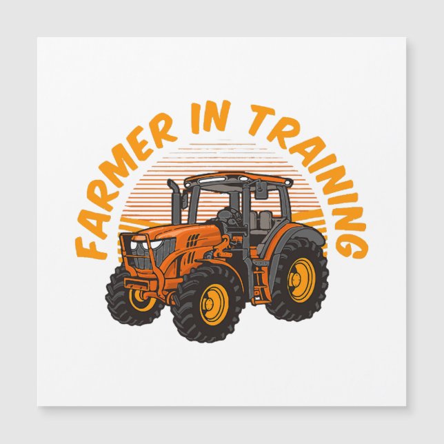 Funny Future Farmer In Training Tractor Farming (Front)
