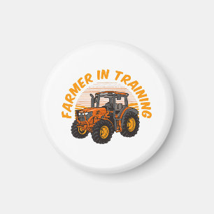 Funny Future Farmer In Training Tractor Farming Magnet