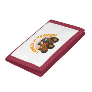Funny Future Farmer In Training Tractor Farming Trifold Wallet