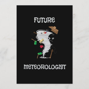 Funny Future Meteorologist Tornado & Hurricane Invitation