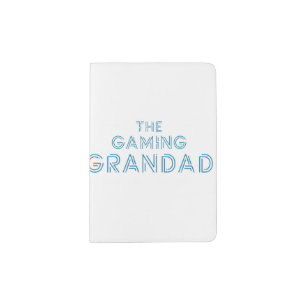 Funny futuristic gift gamer grandfather passport holder