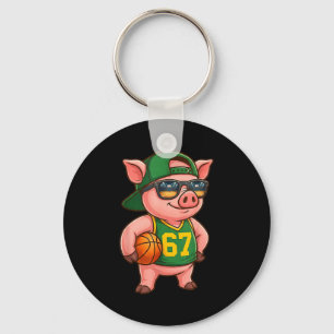 Funny G Basketball 67 Gen Alpha Slang Srts Men Boy Keychain