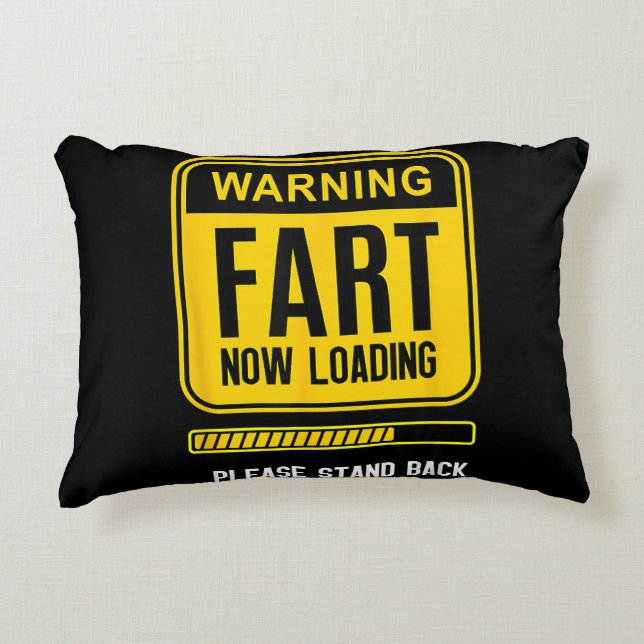 Funny Gag Accent Pillow (Front)