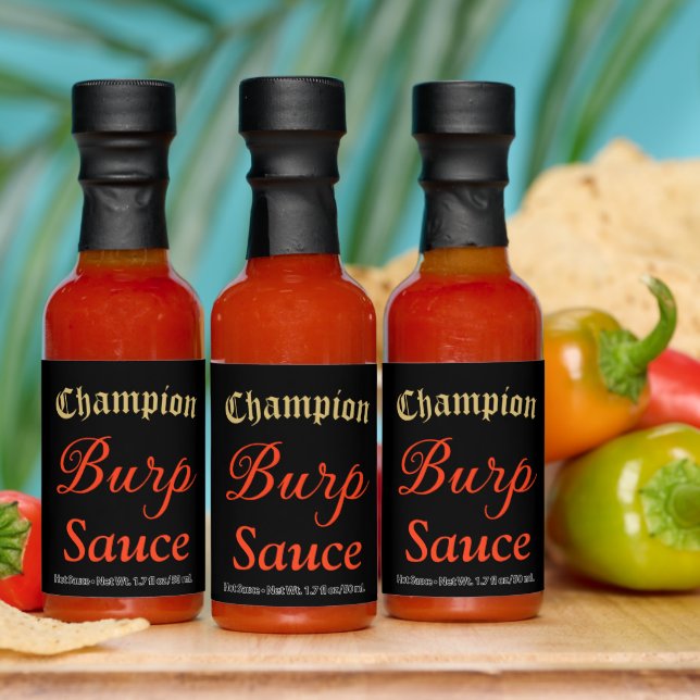 Funny Gag Gift Burp Hot Sauce (Multi)