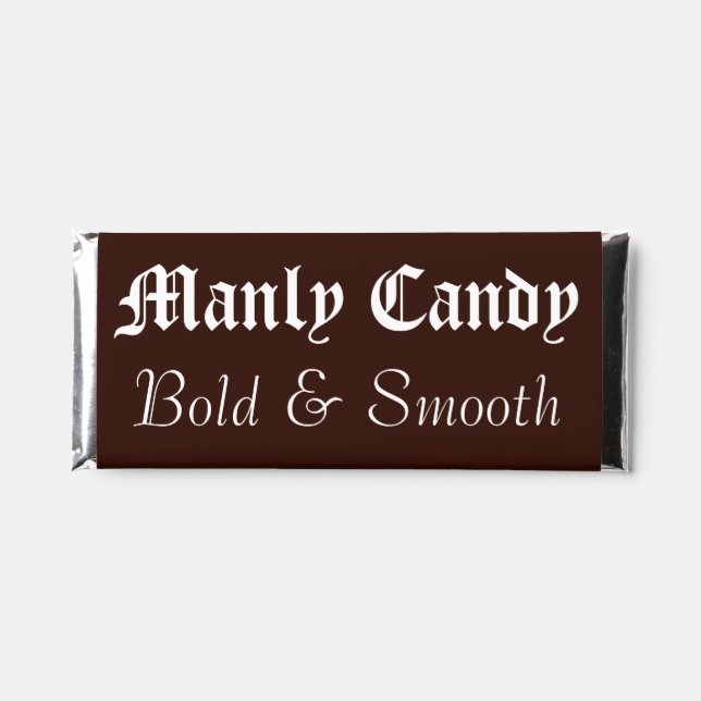 Funny Gag Gift Manly Candy Bars (Front)