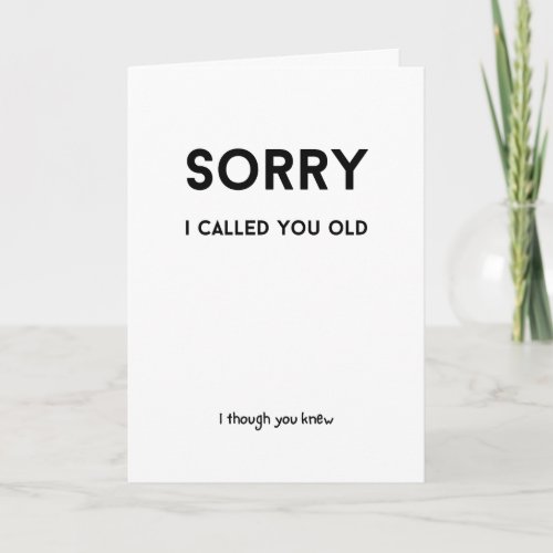 Funny gag gift sarcastic rude Folded Greeting Card