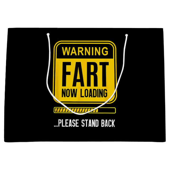 Funny Gag Large Gift Bag (Front)