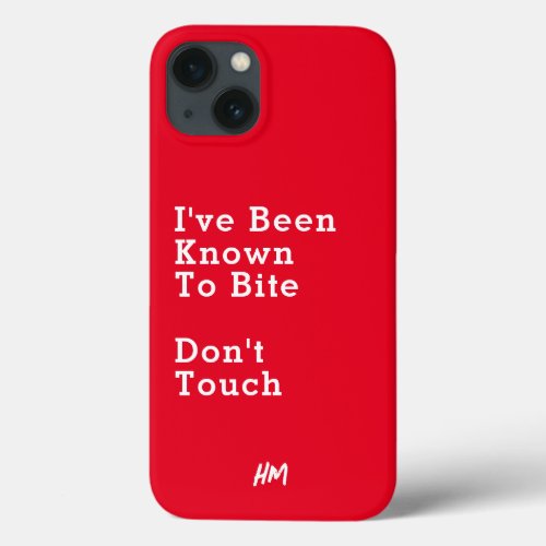 Funny Gag Quote Red iPhone  iPad case