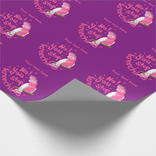 Funny Galah Cockatiel Wrapping Paper