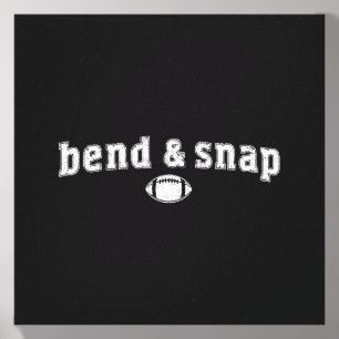 Funny Game Day Touchdown Season Cute Bend And Snap Canvas Photo Tile