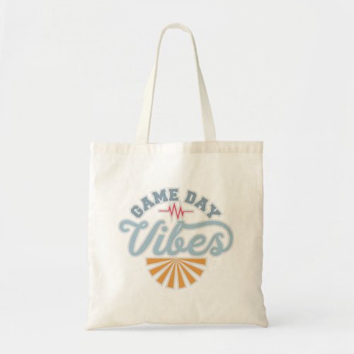Funny Game Day Vibes Sporty Boys Tote Bag