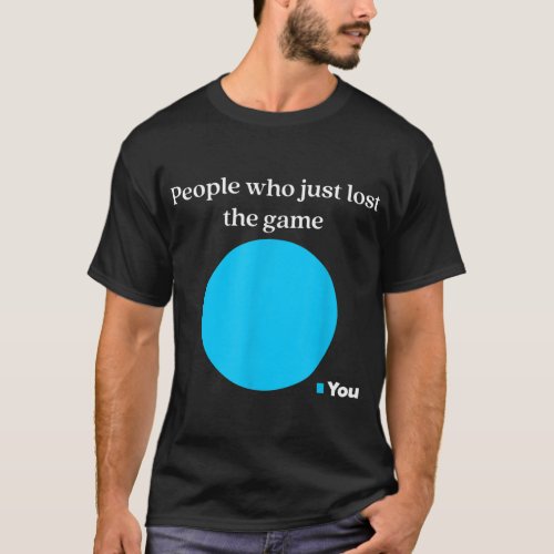 Funny game day You Lost the game pie chart  T_Shirt