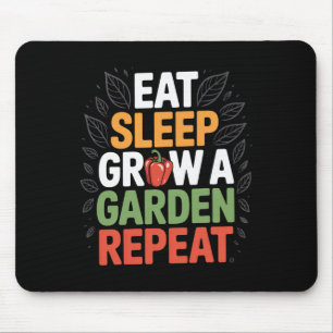 Funny Game Eat Sleep Grow A Garden Repeat Gamer 5 Mouse Pad