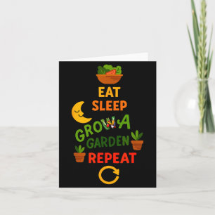 Funny Game Eat Sleep Grow A Garden Repeat Gamer De Card