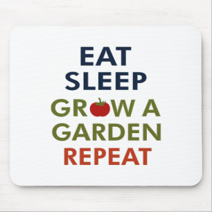 Funny Game Eat Sleep Grow A Garden Repeat Gamer De Mouse Pad