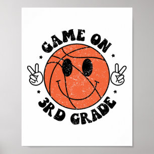 Funny Game On 3rd Grade Sketll First Day Of School Poster