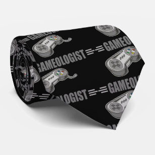 Funny Gameologist Video Gaming Gamer Tie