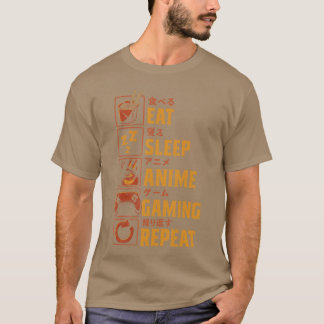 Funny Gamer Anime ee Men Boyseens Video Gaming gif T-Shirt