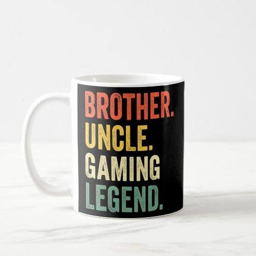 Funny Gamer Brother Uncle Gaming Legend Vintage Vi Coffee Mug