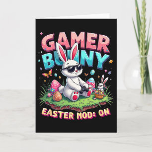 Funny Gamer Bunny Easter Mod On Funny Gaming Gift Card