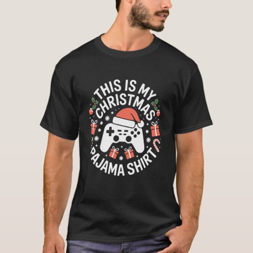 Funny Gamer Christmas Holiday Video Games Gaming X T-Shirt