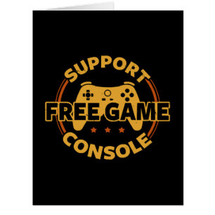 Funny Gamer Console Protest Gaming Cards