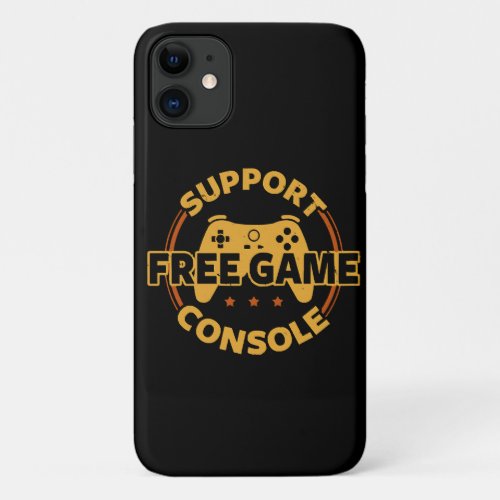 Funny Gamer Console Protest Gaming iPhone 11 Case