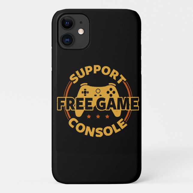 Funny Gamer Console Protest Gaming Case-Mate iPhone Case (Back)