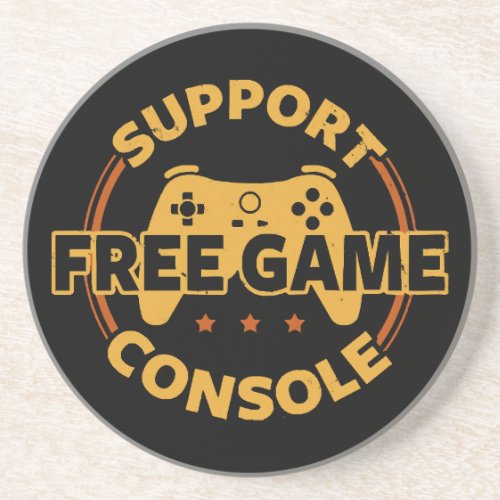 Funny Gamer Console Protest Gaming Coaster