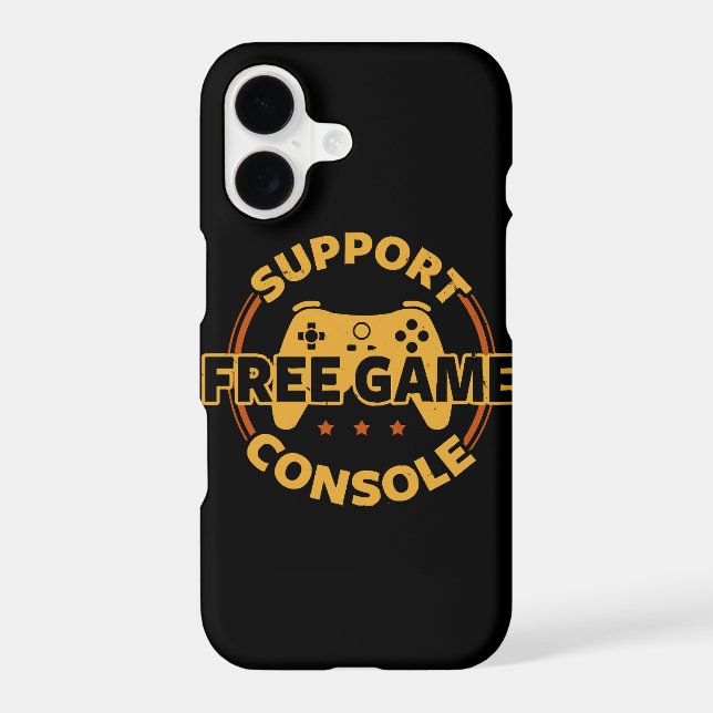 Funny Gamer Console Protest Gaming Iphone Case (Back)