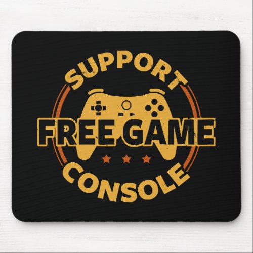 Funny Gamer Console Protest Gaming Mouse Pad