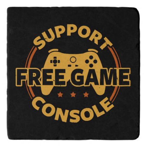 Funny Gamer Console Protest Gaming Trivet