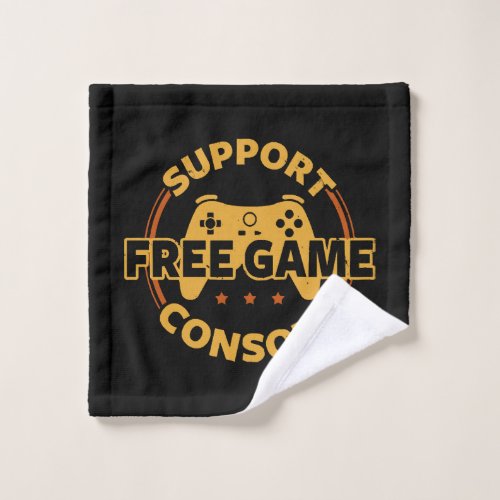 Funny Gamer Console Protest Gaming Wash Cloth