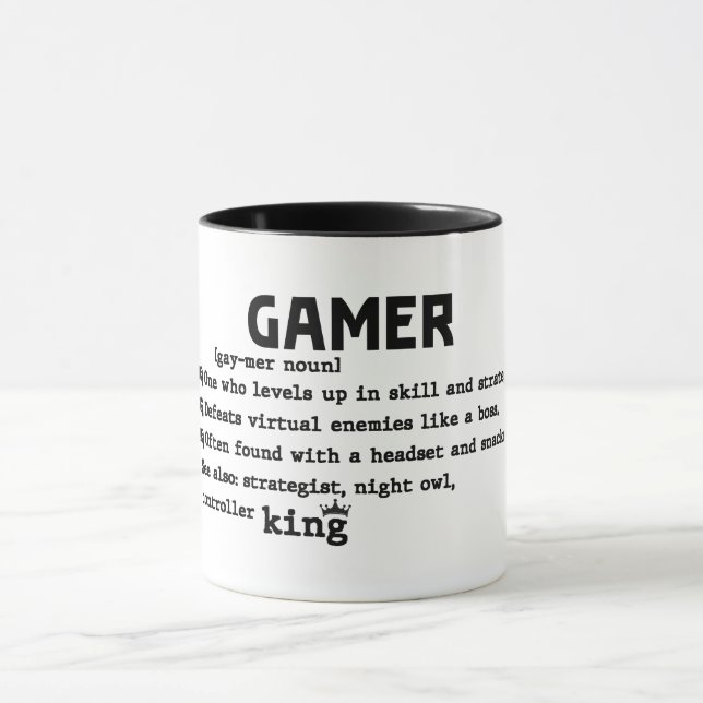 Funny Gamer Definition Mug (Center)