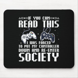 Funny Gamer For Men Women Video Gamer Gaming Game Mouse Pad
