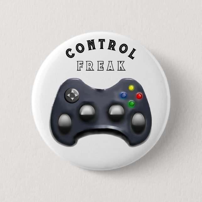 Funny Gamer Gift Button (Front)