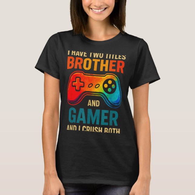 Funny Gamer Graphic Tee For Boys Teens Kids Video  (Front)