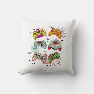 Funny Gamer Halloween pillow
